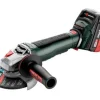Akkukulmahiomakone Metabo WPB 18 LT BL 11-125 Quick sisältää 2x5.5Ah akut ja laturin
