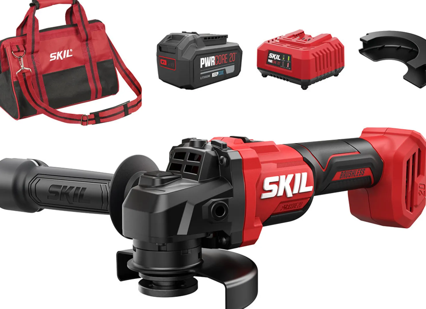 Akkukulmahiomakone Skil 3922 DA 20V 4,0 Ah akulla + laukku