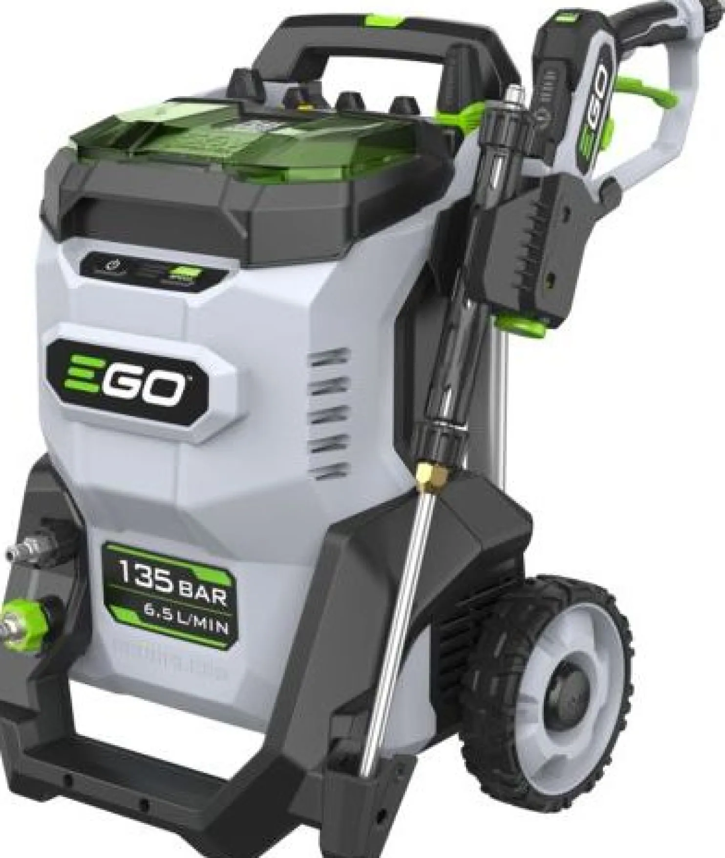 Akkupainepesuri Ego Power+ HPW2000E-K2757, 56V, 135 bar, 6.5L/min, sisältää 2x7.5Ah akkua ja pikalaturin