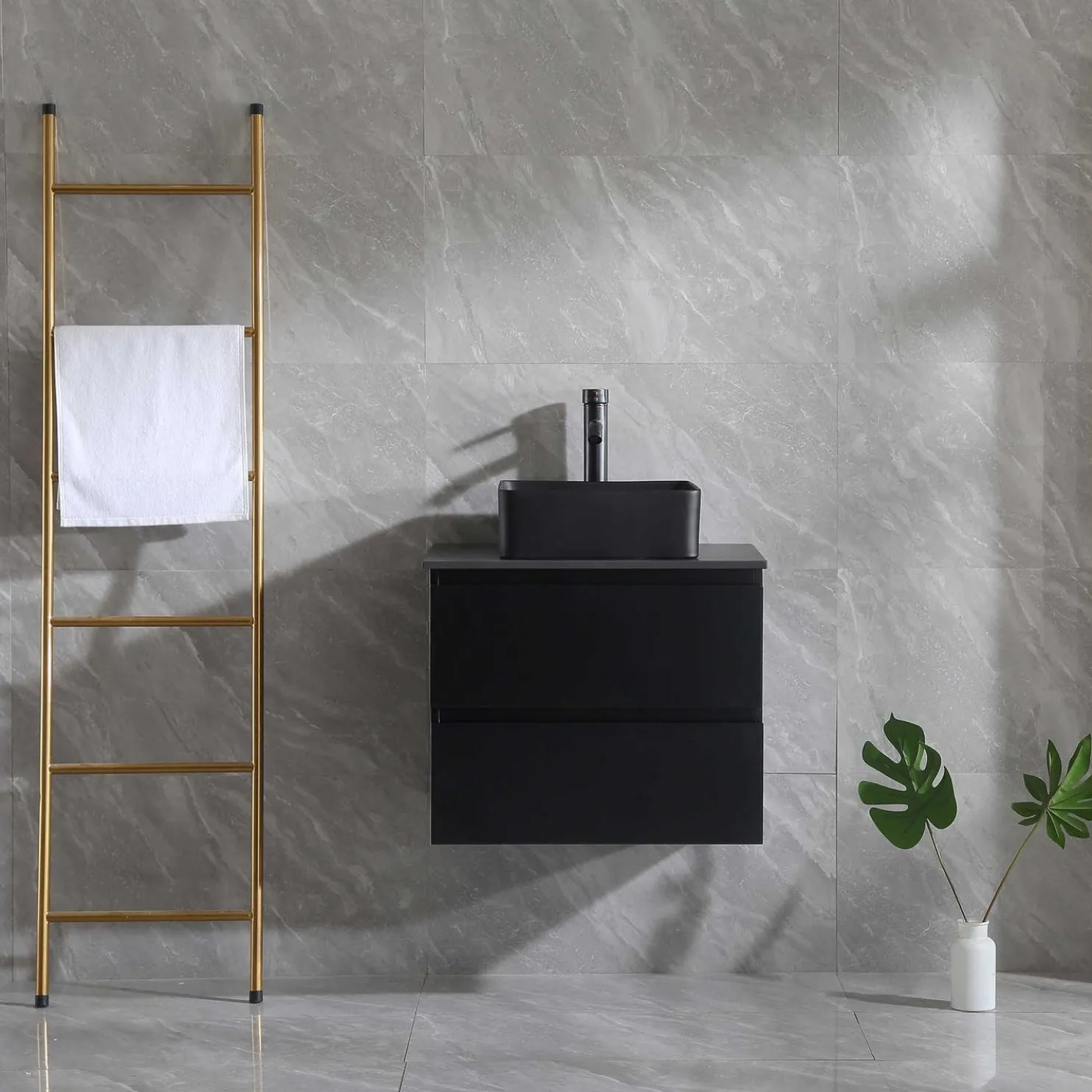 Allaskaappi altaalla Bathlife Extas 600-1000 mm musta