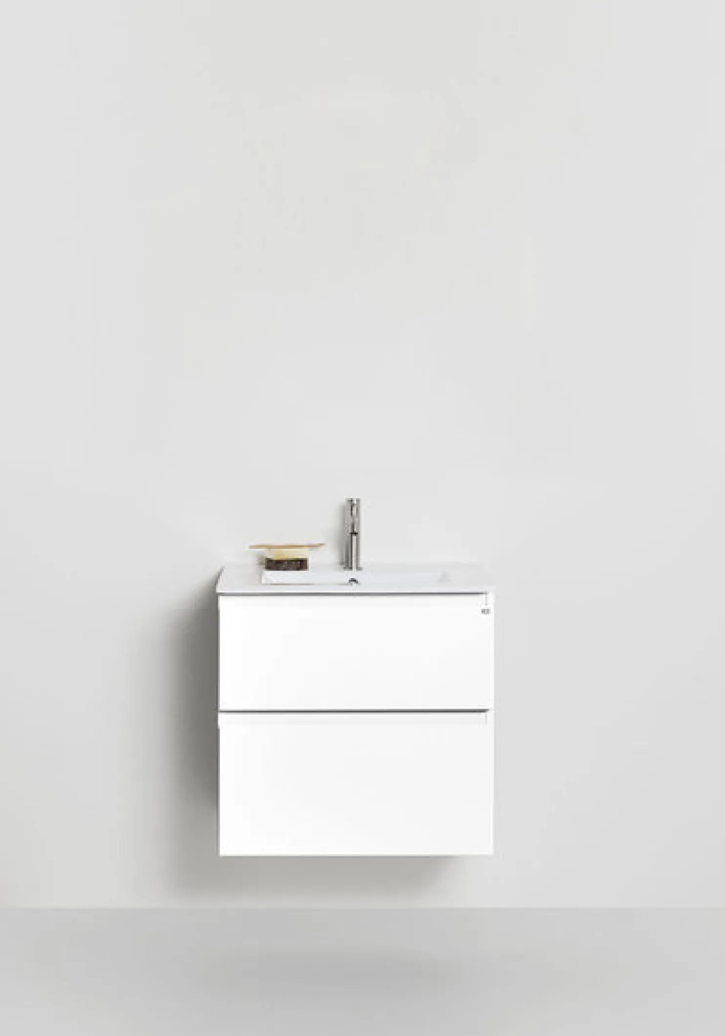 Allaskaappi altaalla Hafa Go Plus, 600x610x165mm, 2 ltk, eri värejä