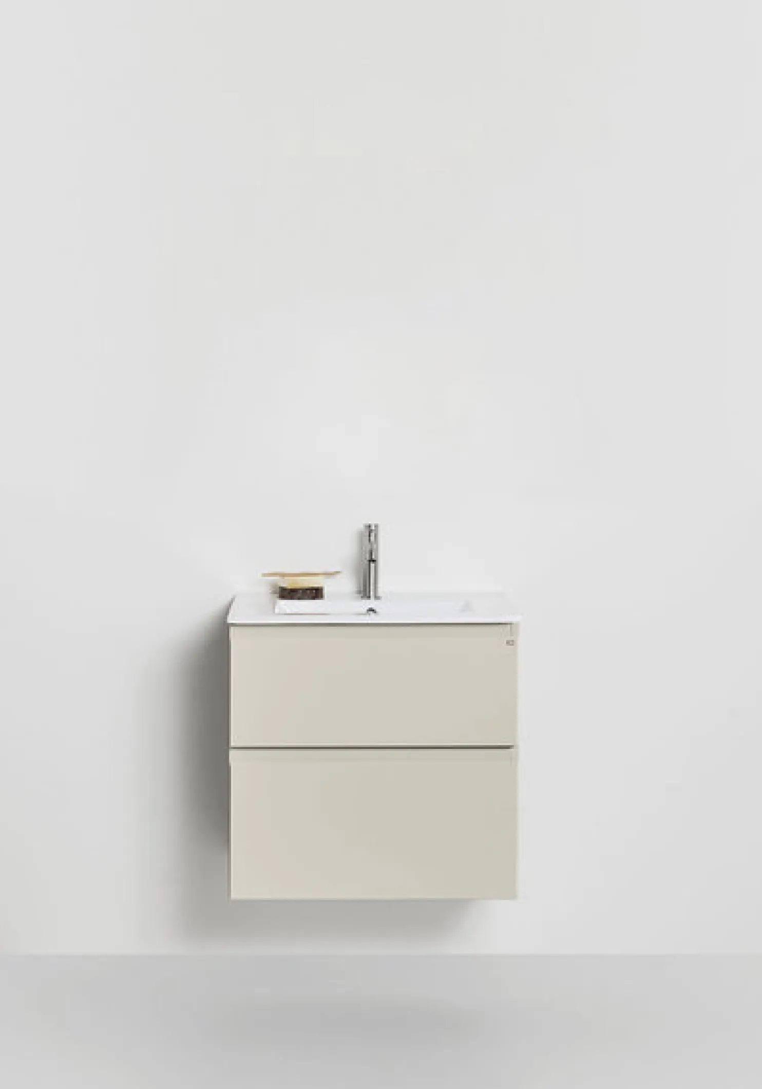 Allaskaappi altaalla Hafa Go Plus, 600x610x165mm, 2 ltk, eri värejä