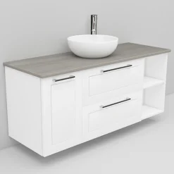 Allaskaappi ja Coast-allas Noro Flexline 165 1200 mm marmoritaso eri värejä