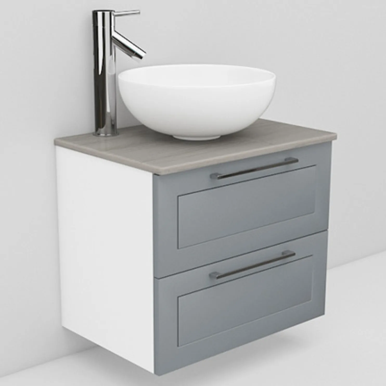 Allaskaappi ja Coast-allas Noro Flexline 13 600 mm marmoritaso eri värejä