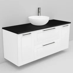 Allaskaappi ja Coast-allas Noro Flexline 160 1200 mm musta taso eri värejä