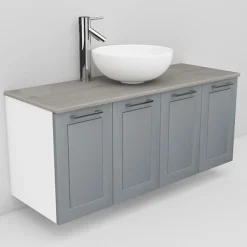 Allaskaappi ja Coast-allas Noro Flexline 125 1200 mm marmoritaso eri värejä