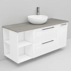 Allaskaappi ja Coast-allas Noro Flexline 173 1200 mm marmoritaso eri värejä