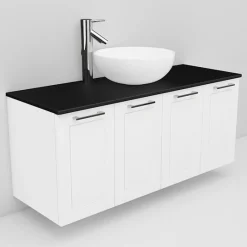 Allaskaappi ja Coast-allas Noro Flexline 128 1200 mm musta taso eri värejä