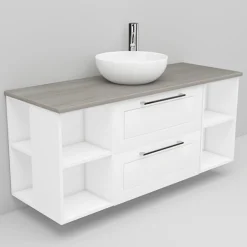 Allaskaappi ja Coast-allas Noro Flexline 181 1200 mm marmoritaso eri värejä