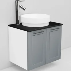 Allaskaappi ja Peak-allas Noro Flexline 7 600 mm musta taso eri värejä