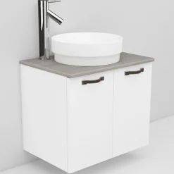 Allaskaappi ja Peak-allas Noro Flexline 4.1 600 mm marmoritaso valkoinen