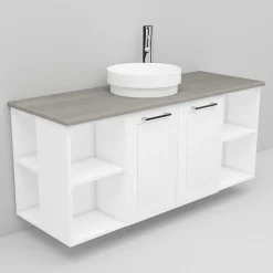 Allaskaappi ja Peak-allas Noro Flexline 148 1200 mm marmoritaso eri värejä