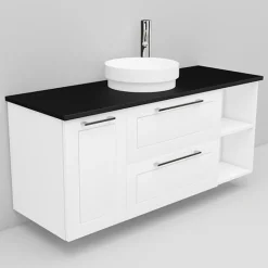 Allaskaappi ja Peak-allas Noro Flexline 167 1200 mm musta taso eri värejä