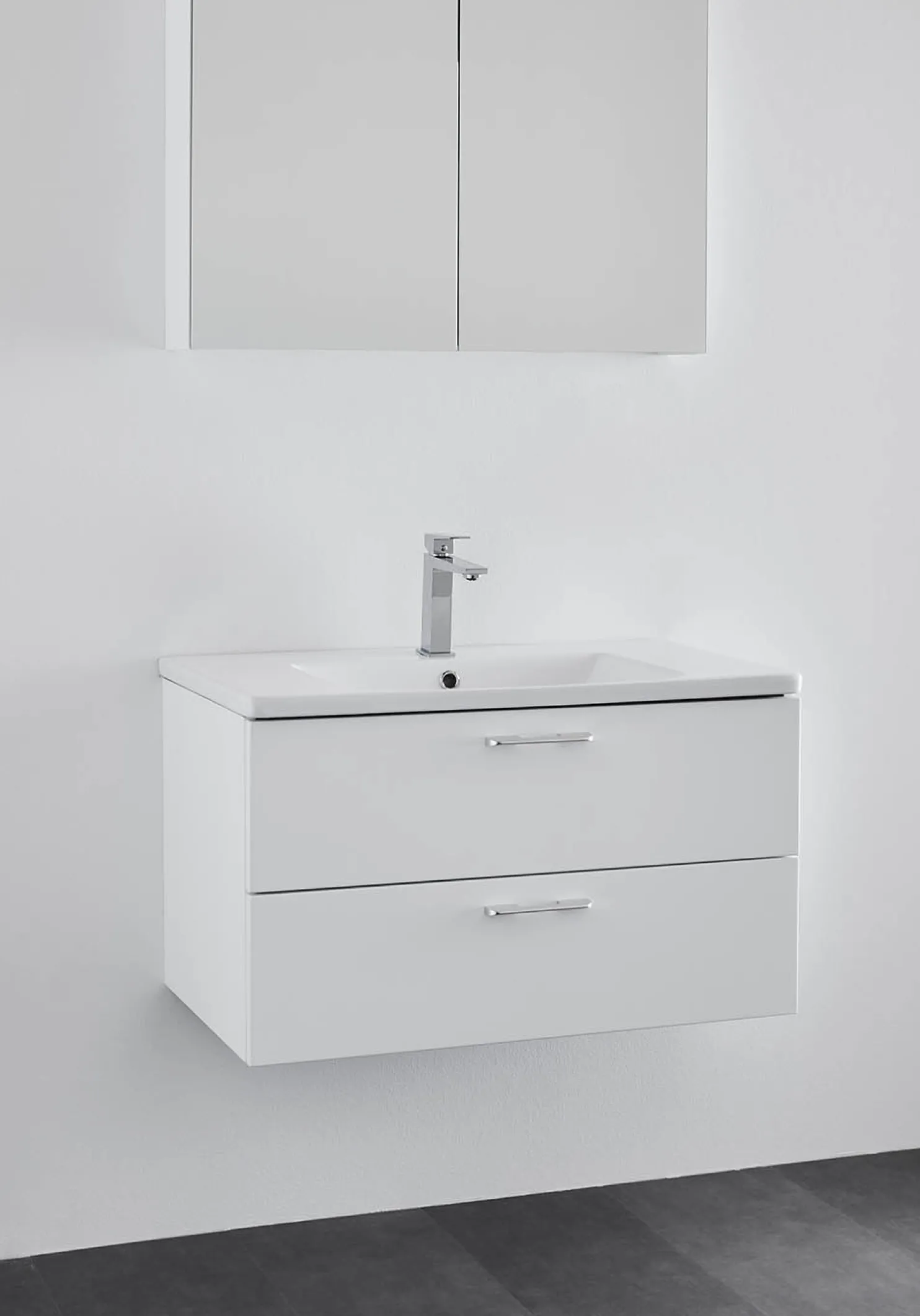 Allaskaappi Noro Neo 800 850x505mm valkoinen