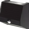 Aurinkokennoseinävalaisin Star Trading Wally 110x110x60mm liiketunnistin musta
