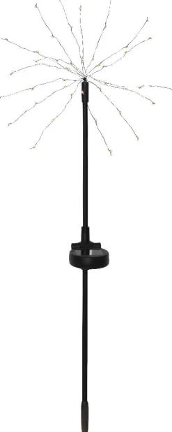 Aurinkokennovalopuu Star Trading Firework 2kpl 60cm musta