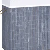 Bambu pyykkikori harmaa 100 l