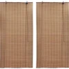 Bambu rullaverhot 2kpl 150 x 220 cm ruskea