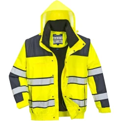 Bombertakki Portwest C466 Hi-Vis 300D keltainen/sininen
