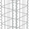 Gabion-kivikori kansilla galvanoitu teräs 20x20x100cm