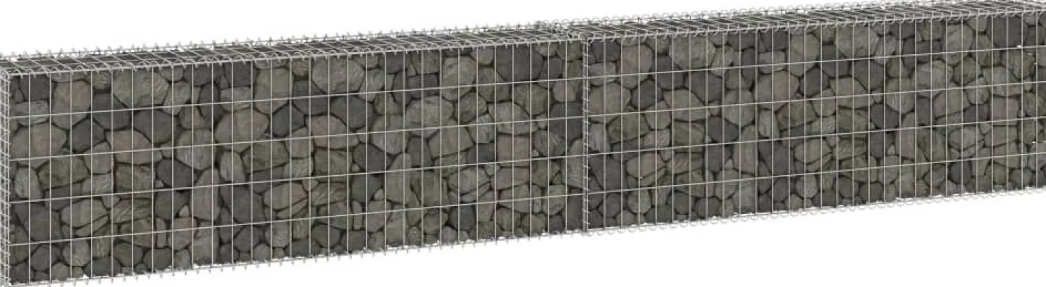 Gabion-kivikori kansilla galvanoitu teräs 300x30x50 cm