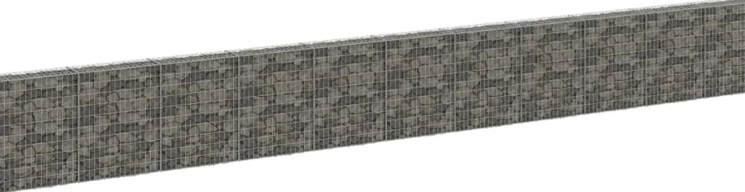 Gabion-kivikori kansilla galvanoitu teräs 900x30x100 cm