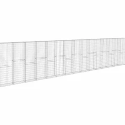 Gabionseinä kansilla galvanoitu teräs 900x50x200cm