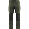 Housut Blåkläder 1459 Stretch army green/musta