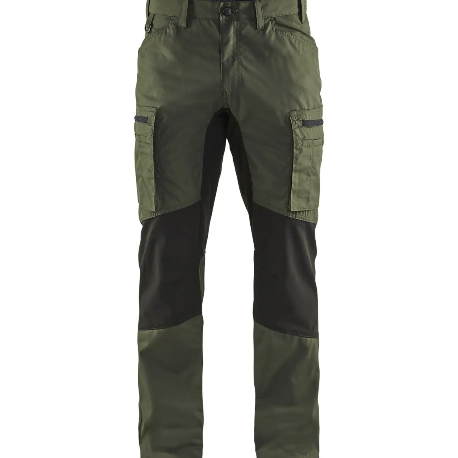 Housut Blåkläder 1459 Stretch army green/musta