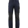 Housut Blåkläder 1422 Stretch tummansininen/musta