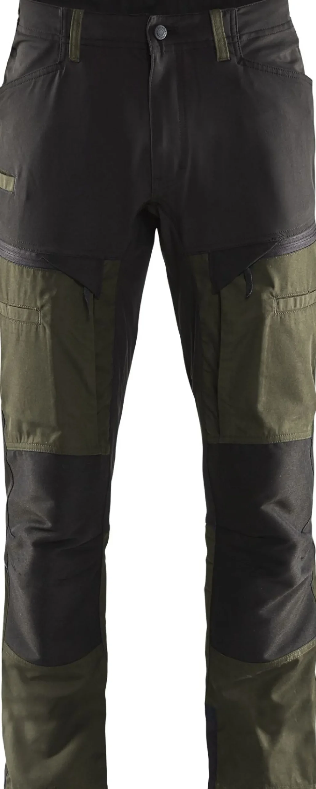 Housut Blåkläder 1456 stretch tummanvihreä/musta
