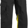 Huomiohousut Blåkläder 1564 Highvis musta/keltainen