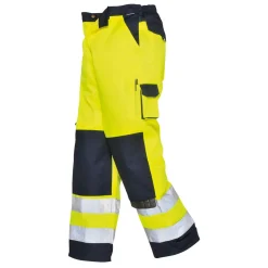 Huomiohousut Portwest TX51 Texo Lyon keltainen/sininen