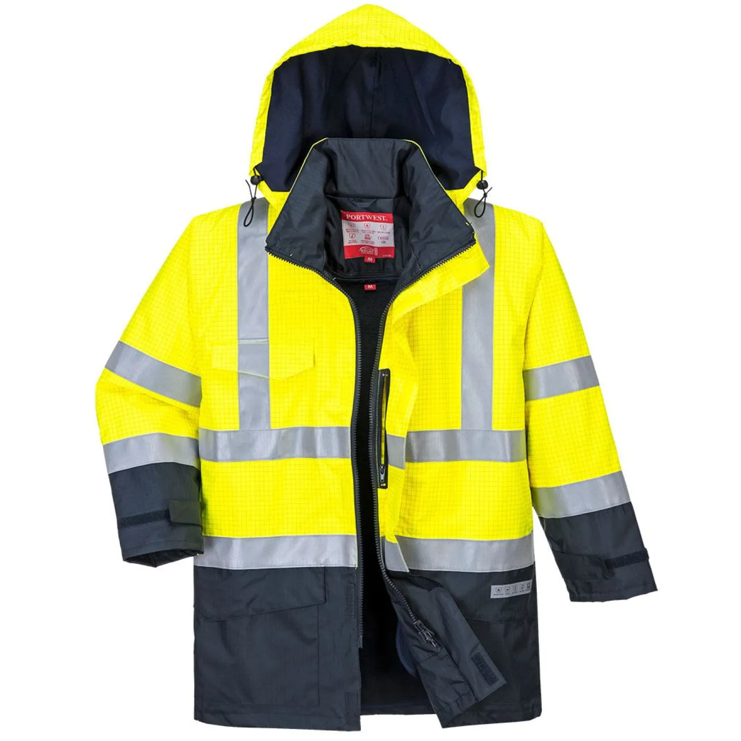 Huomioparkatakki Portwest S779 Bizflame Multinorm keltainen/sininen