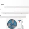 Ilmalämpöpumppu jäähdytyskäyttöön Kaisai Multisplit 3xFly
