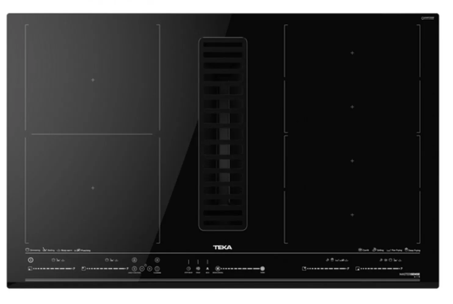 Induktiotaso liesituulettimella Teka AFF87601MSTBK, 800x510 mm, musta