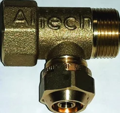 Jakotukki PEX-liittimin 1-osainen