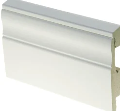 Jalkalista johtokotelolla Maler 19x90x2750mm MDF valkoinen