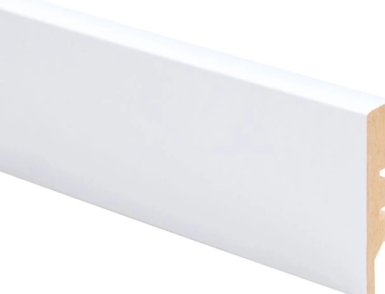 Jalkalista Maler R2 Aava 12x58x2750mm MDF valkoinen