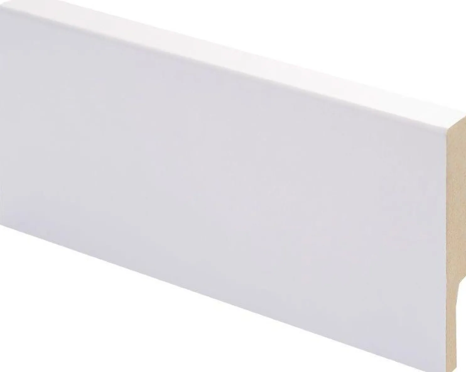Jalkalista Maler R2, 14x70x2800mm, MDF, valkoinen