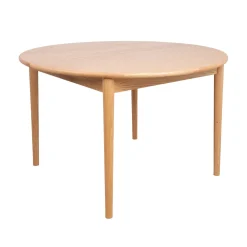 Jatkettava ruokapöytä Home4You Troyes ø100+32cm, tammi
