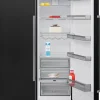 Jääkaappi ja pakastin Cylinda K4485NBIHE - F4485NBIVE, 119cm, 390/280 l, musta teräs