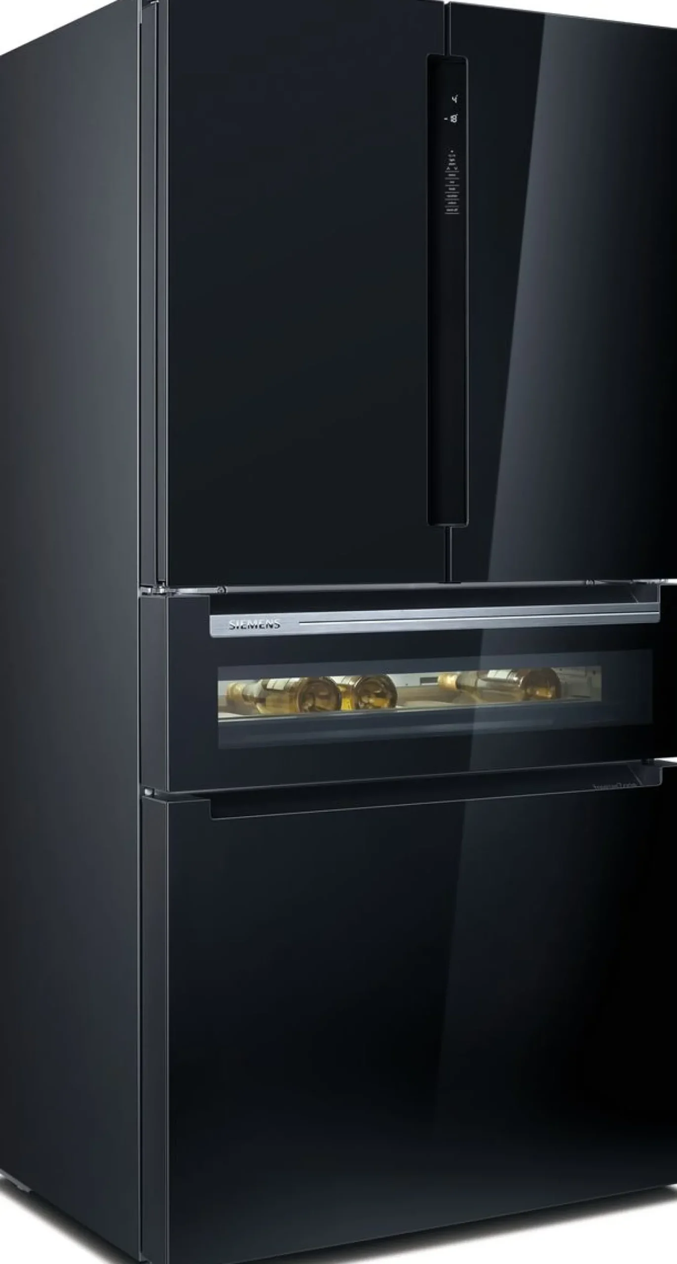Jääkaappipakastin Siemens iQ700 French Door KF96RSBEA, 90.5cm, 401/171 l, musta