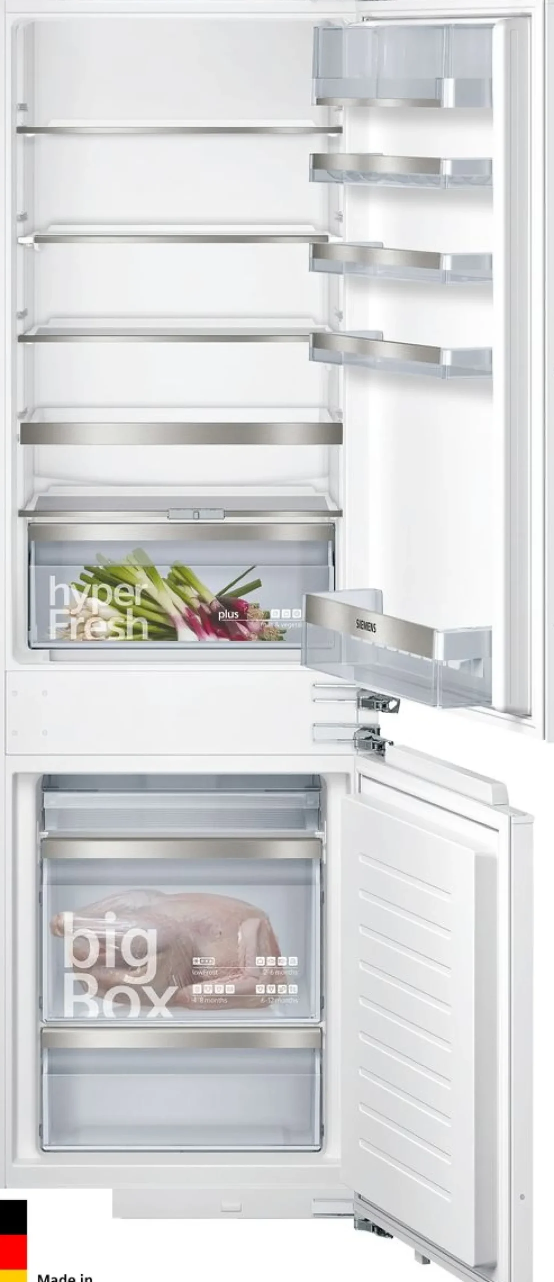 Jääkaappipakastin Siemens iQ500 KI86SAFE0, 55.8cm, 191/74 l, integroitava
