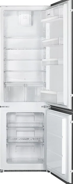Jääkaappipakastin Smeg C41721E, 54.6cm, 196/73 l, integroitava
