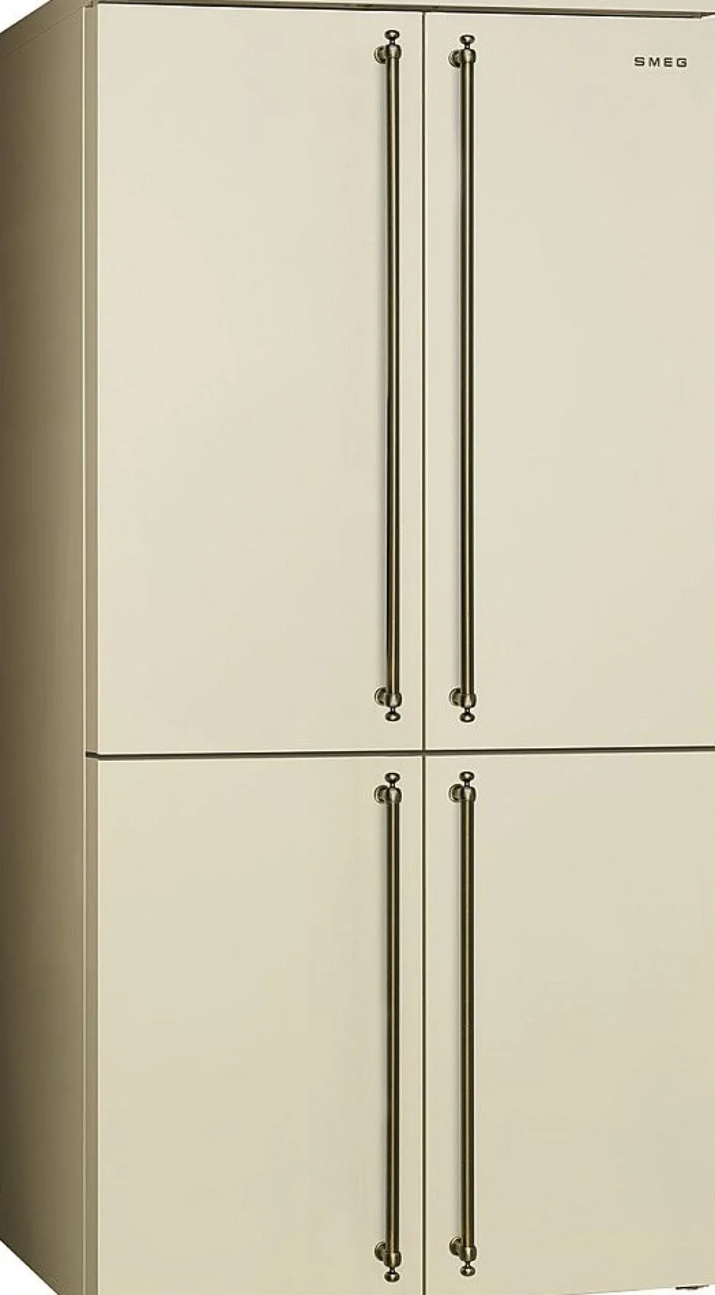 Jääkaappipakastin Smeg FQ60CPO6, French Door, 91.5cm, kermanvärinen 376/196 l, beige
