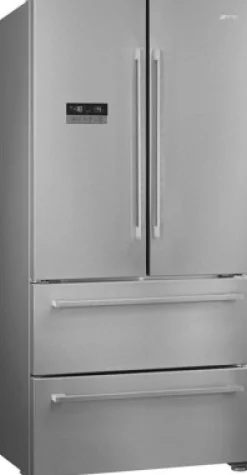 Jääkaappipakastin Smeg FQ55FXDE French Door 84cm, 387/152 l, teräs