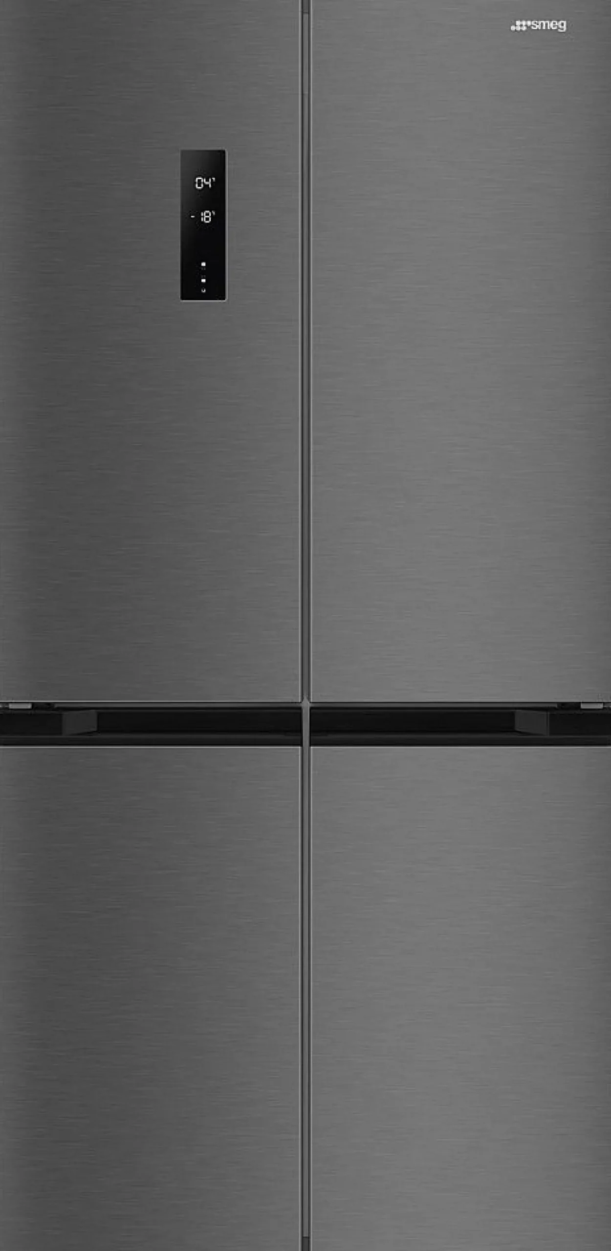 Jääkaappipakastin Smeg FQI48KD French Door, 84cm, 322/166 l, jääpalakone, teräs