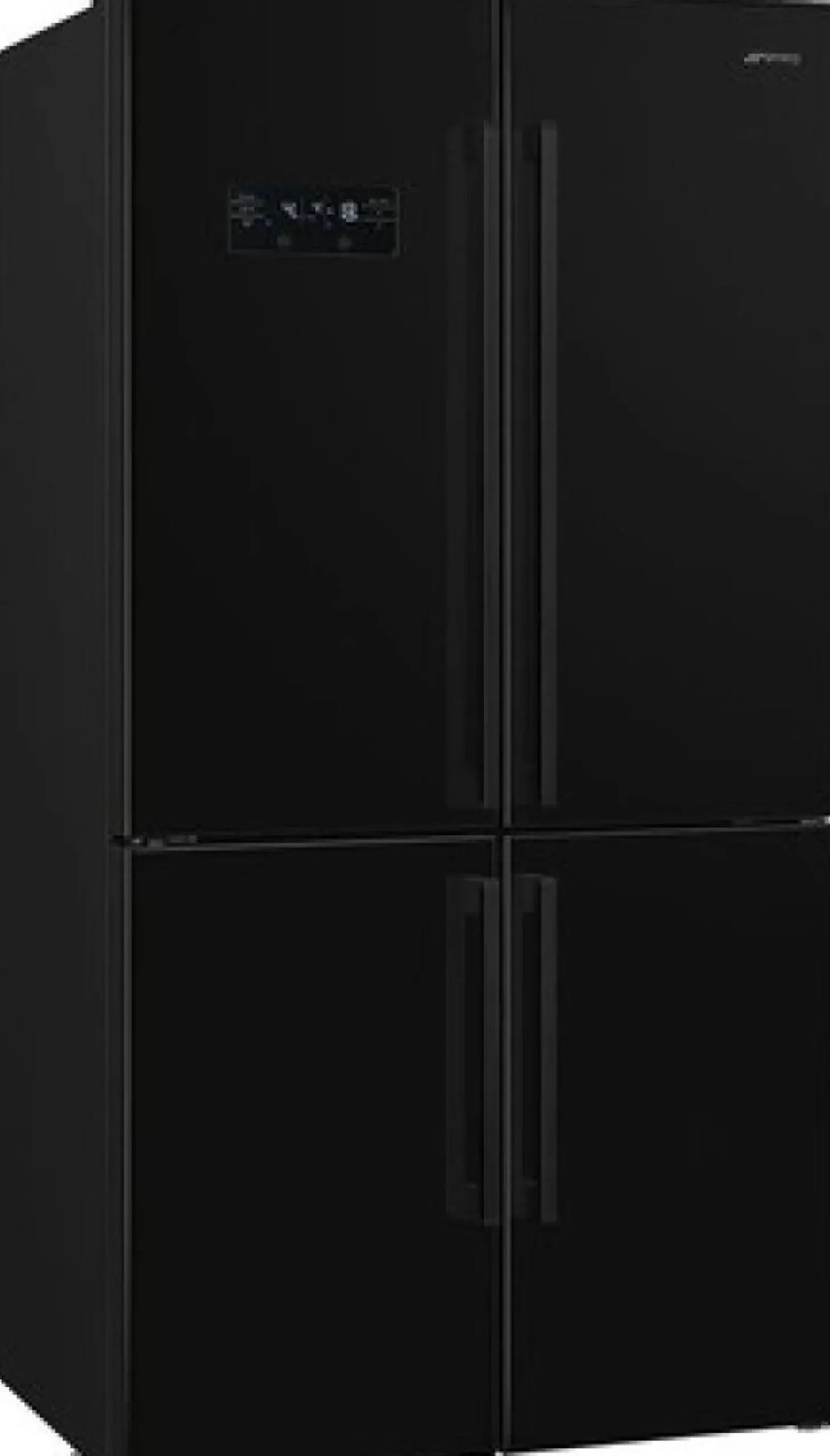 Jääkaappipakastin Smeg FQ60NDE French Door 91cm, 376/196 l, musta