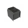 Jätelajittelujärjestelmä IMA Cube Compact M40 2x10L tummanharmaa